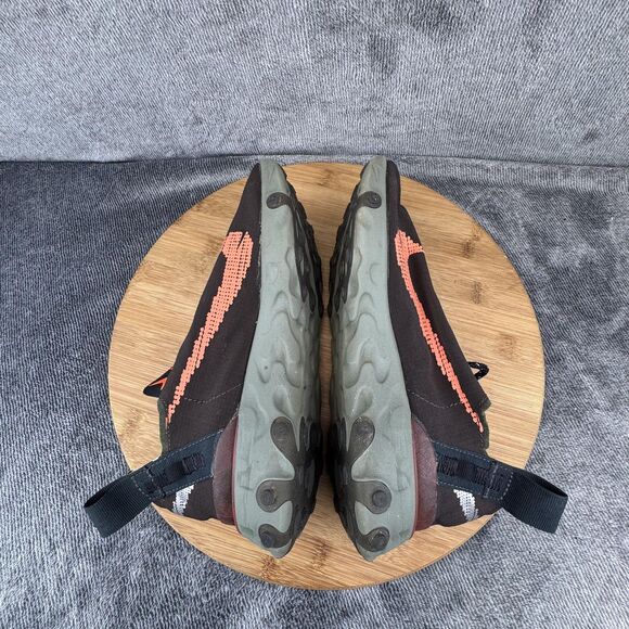 Nike ISPA React Runner Shoes Mens Size 5 Olive Black Orange AR8555-200 - Picture 7 of 11